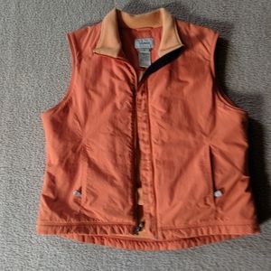 LL Bean vest with fleece lining